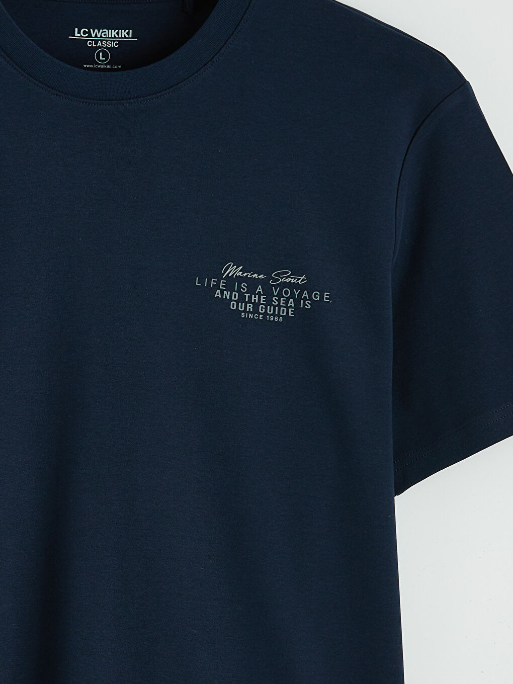 Crew Neck Printed Men's Interlock T-Shirt-5