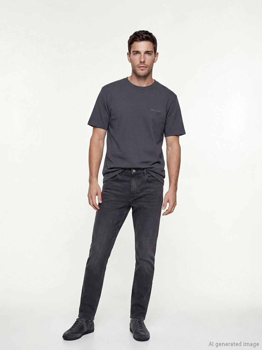 Crew Neck Printed Men's Interlock T-Shirt-1