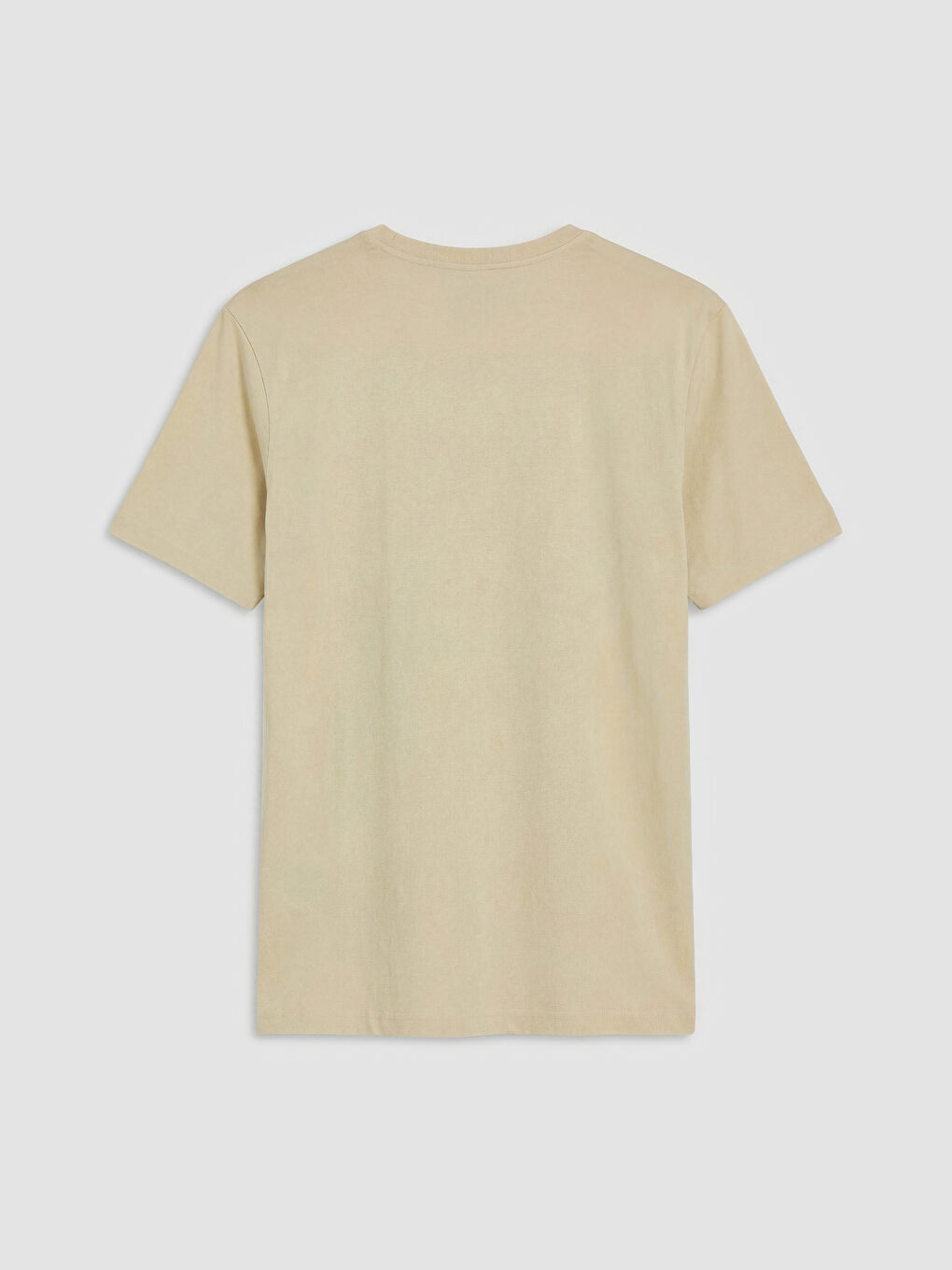 Sarı Bisiklet Yaka İstanbul Baskılı Erkek Tişört-1