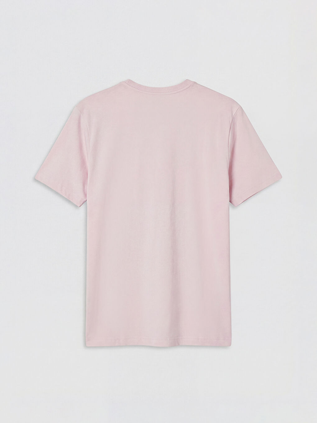 Pembe Bisiklet Yaka İstanbul Baskılı Penye Erkek Tişört-1