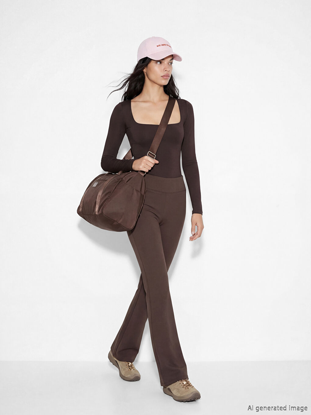 Woman BROWN Leggings