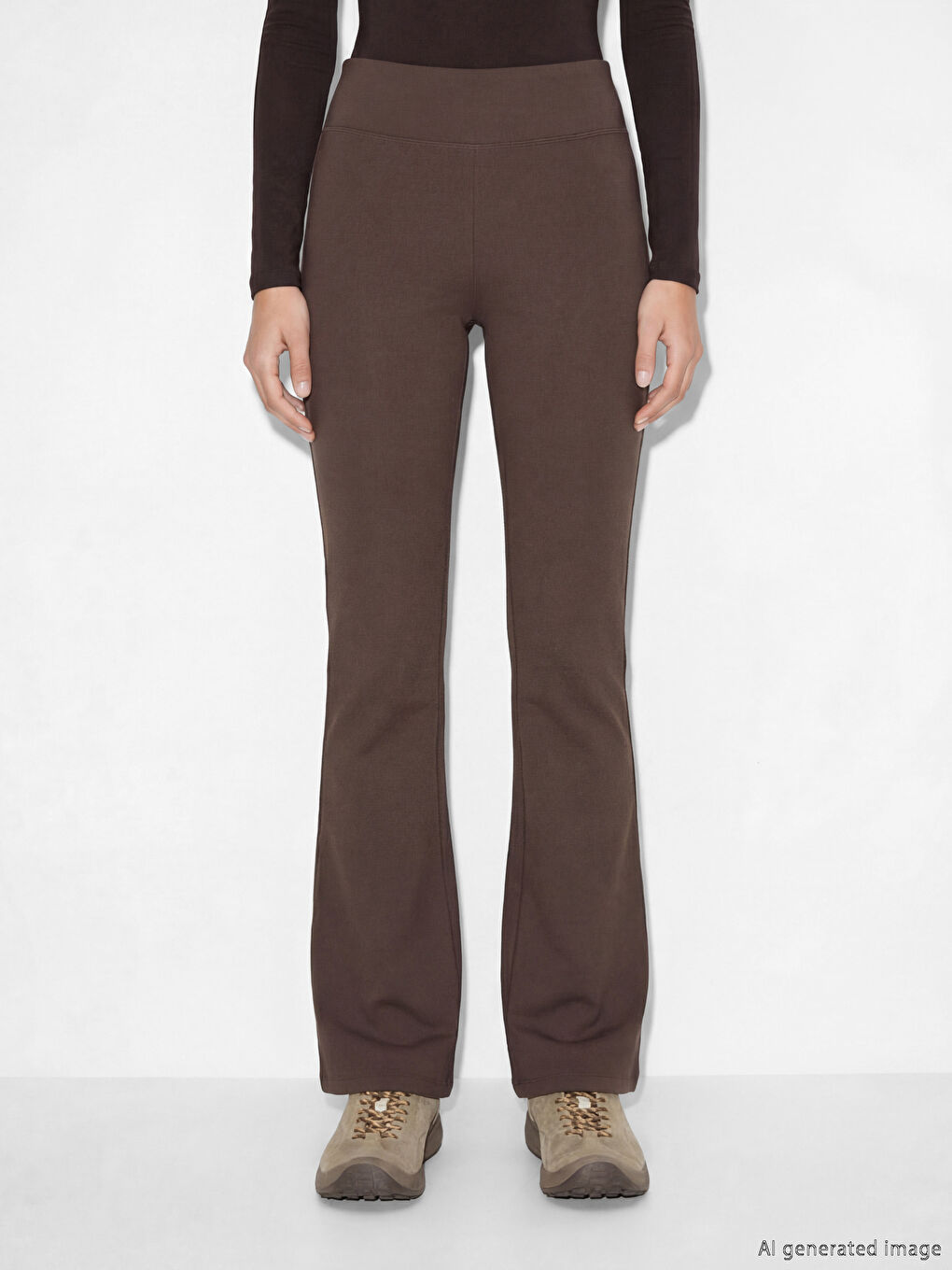 Woman BROWN Leggings-1