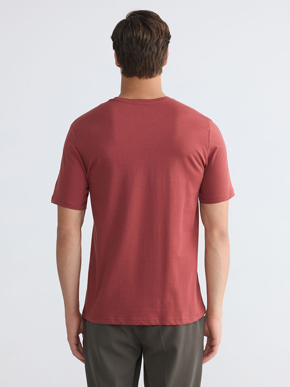 Crew Neck Printed Jersey Men's T-Shirt-3
