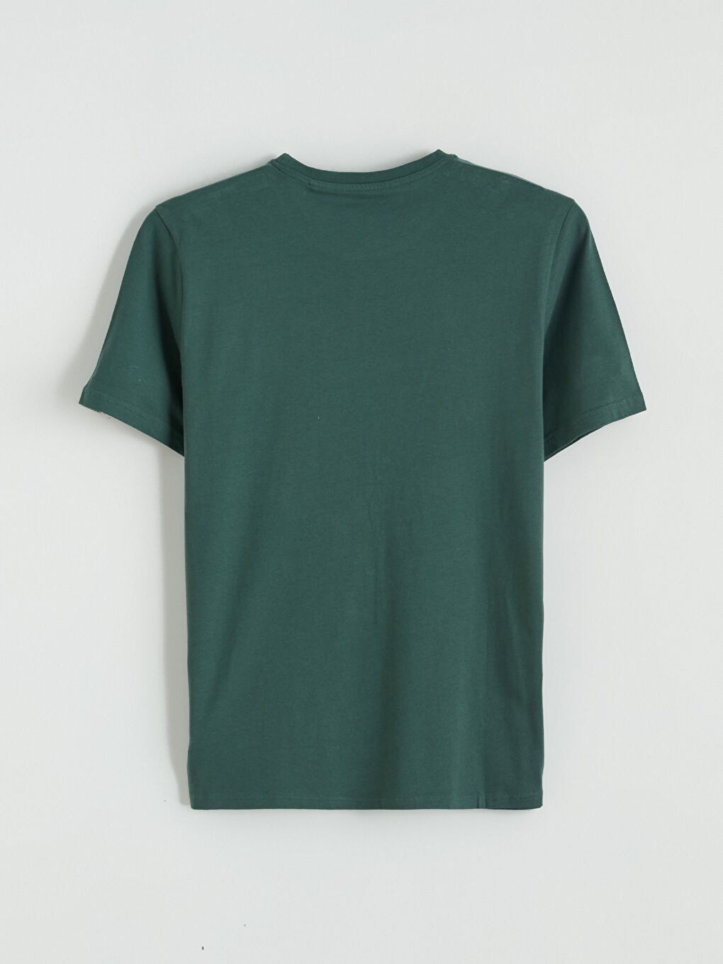 Bisiklet Yaka Baskılı Erkek Tişört-6