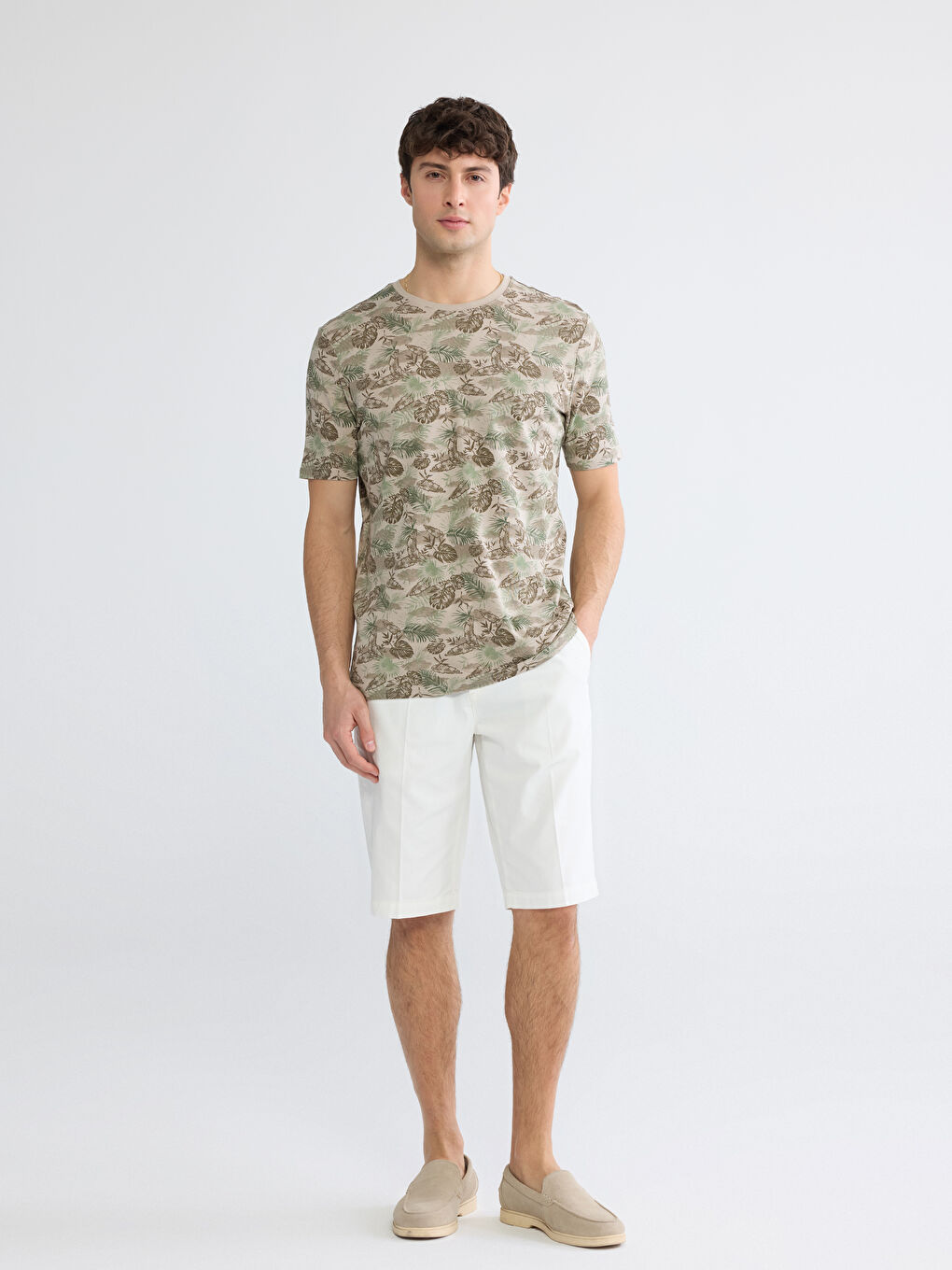 Man BEIGE T-Shirt-1