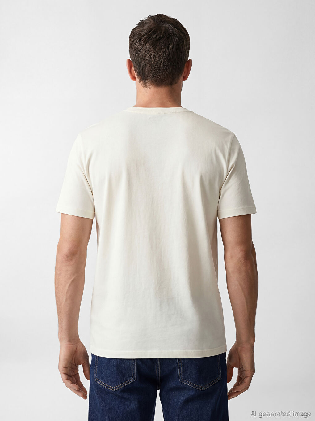 Crew Neck Printed Jersey Men's T-Shirt-3