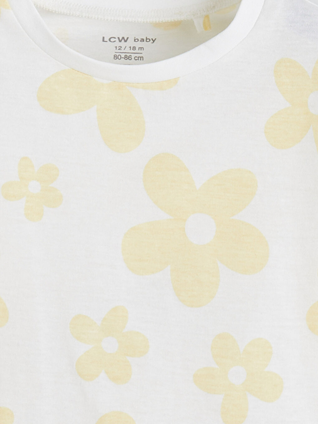 Тениска от джърси с флорален принт за бебе момиче-2