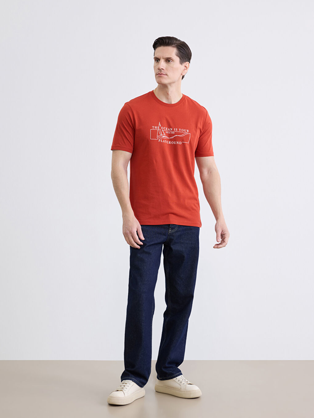 Man ORANGE T-Shirt-1