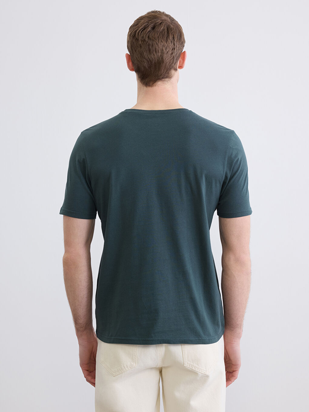 Bisiklet Yaka Erkek Tişört-3