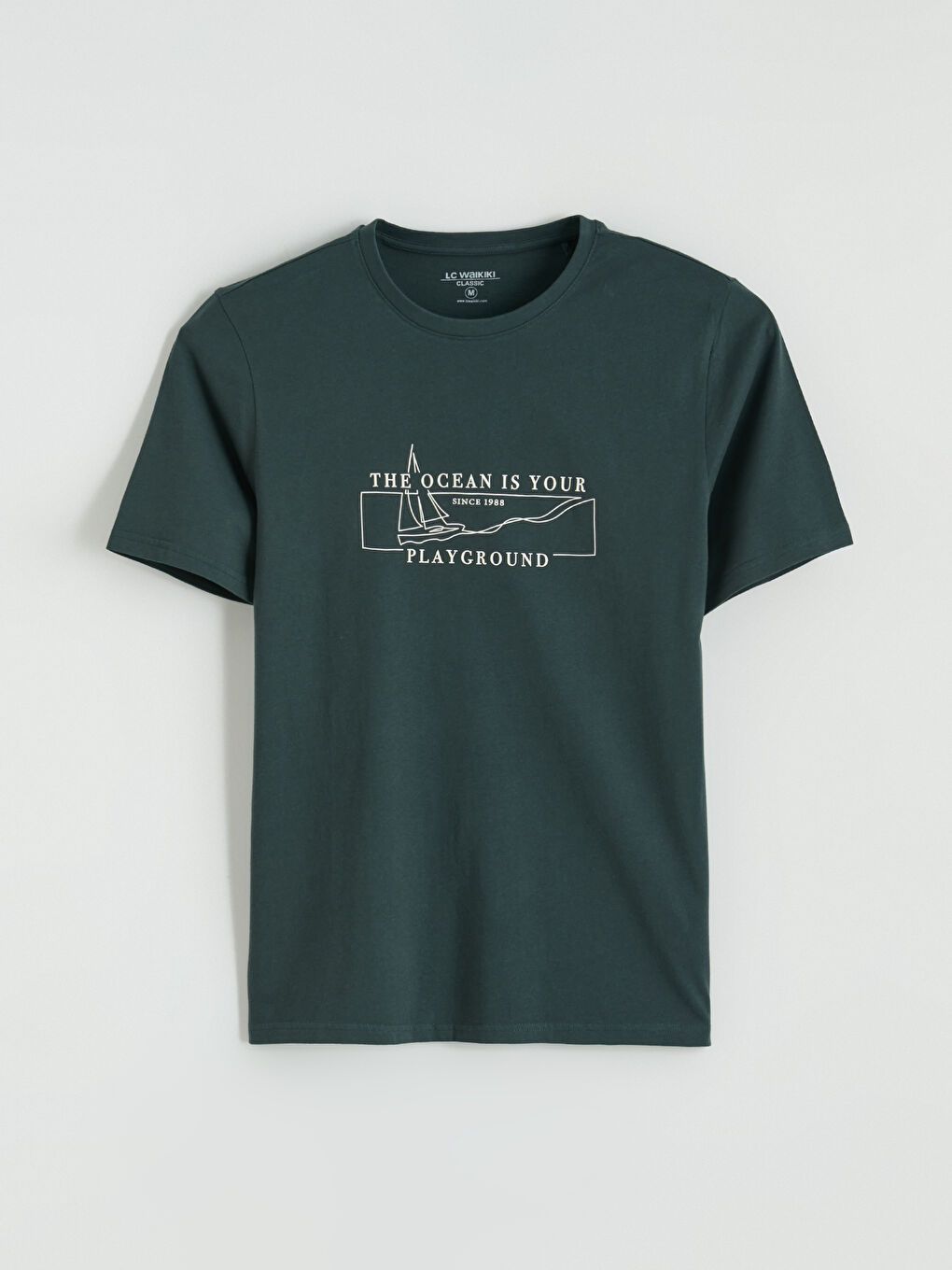 Bisiklet Yaka Erkek Tişört-4