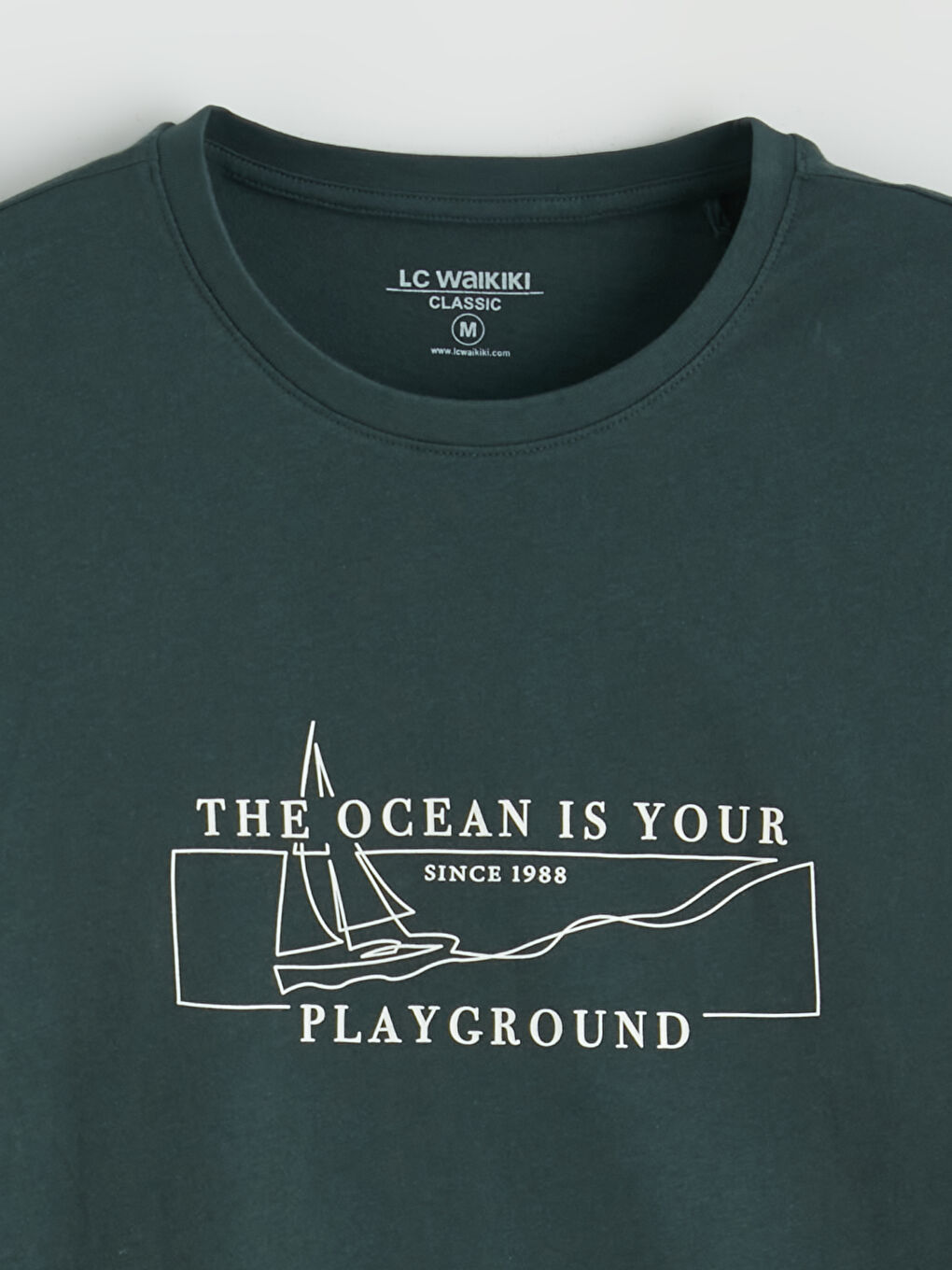 Bisiklet Yaka Erkek Tişört-5