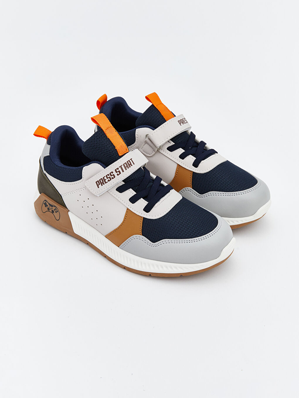 Bej Renk Bloklu Erkek Çocuk Spor Ayakkabı