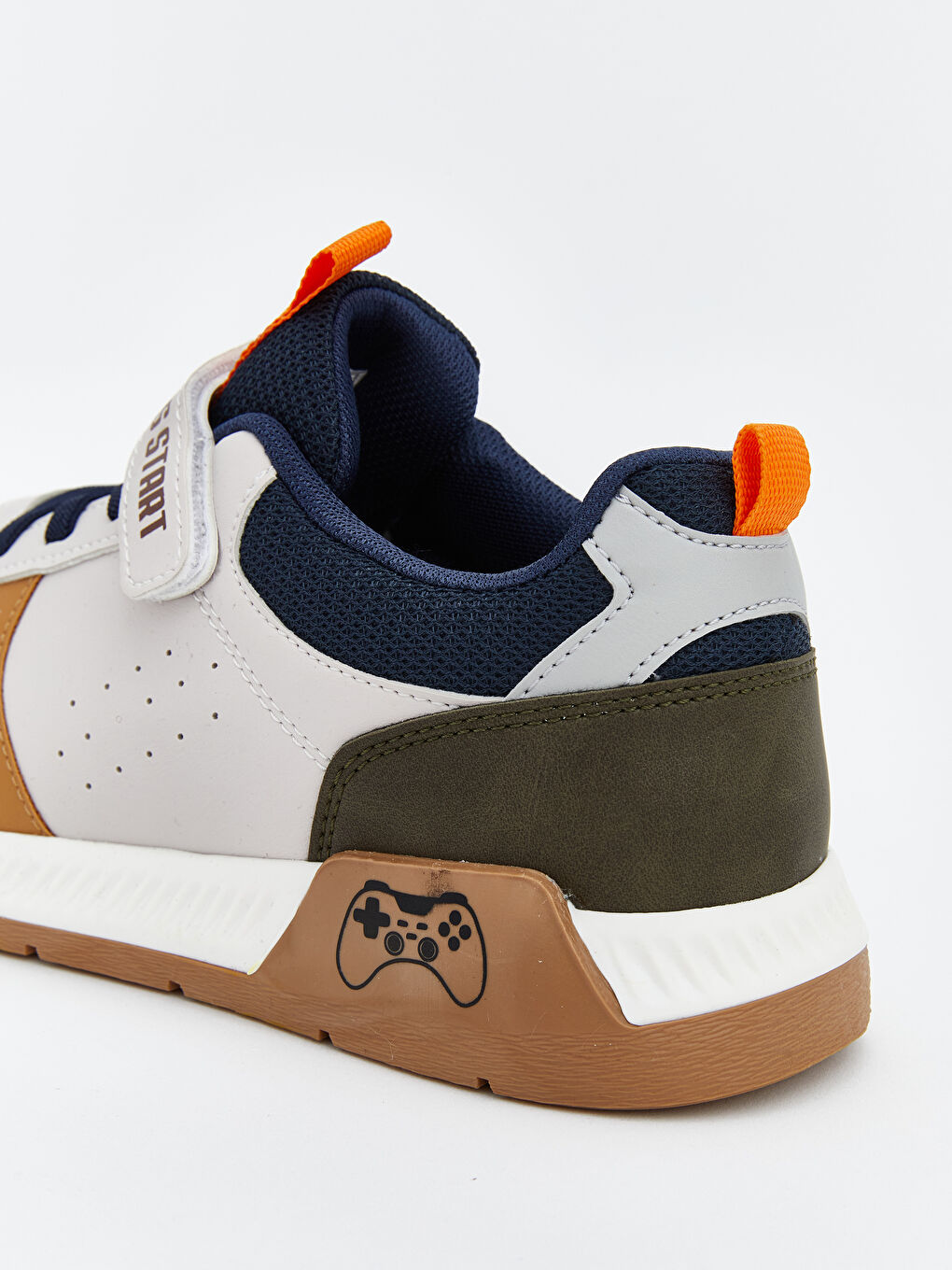 Bej Renk Bloklu Erkek Çocuk Spor Ayakkabı-4