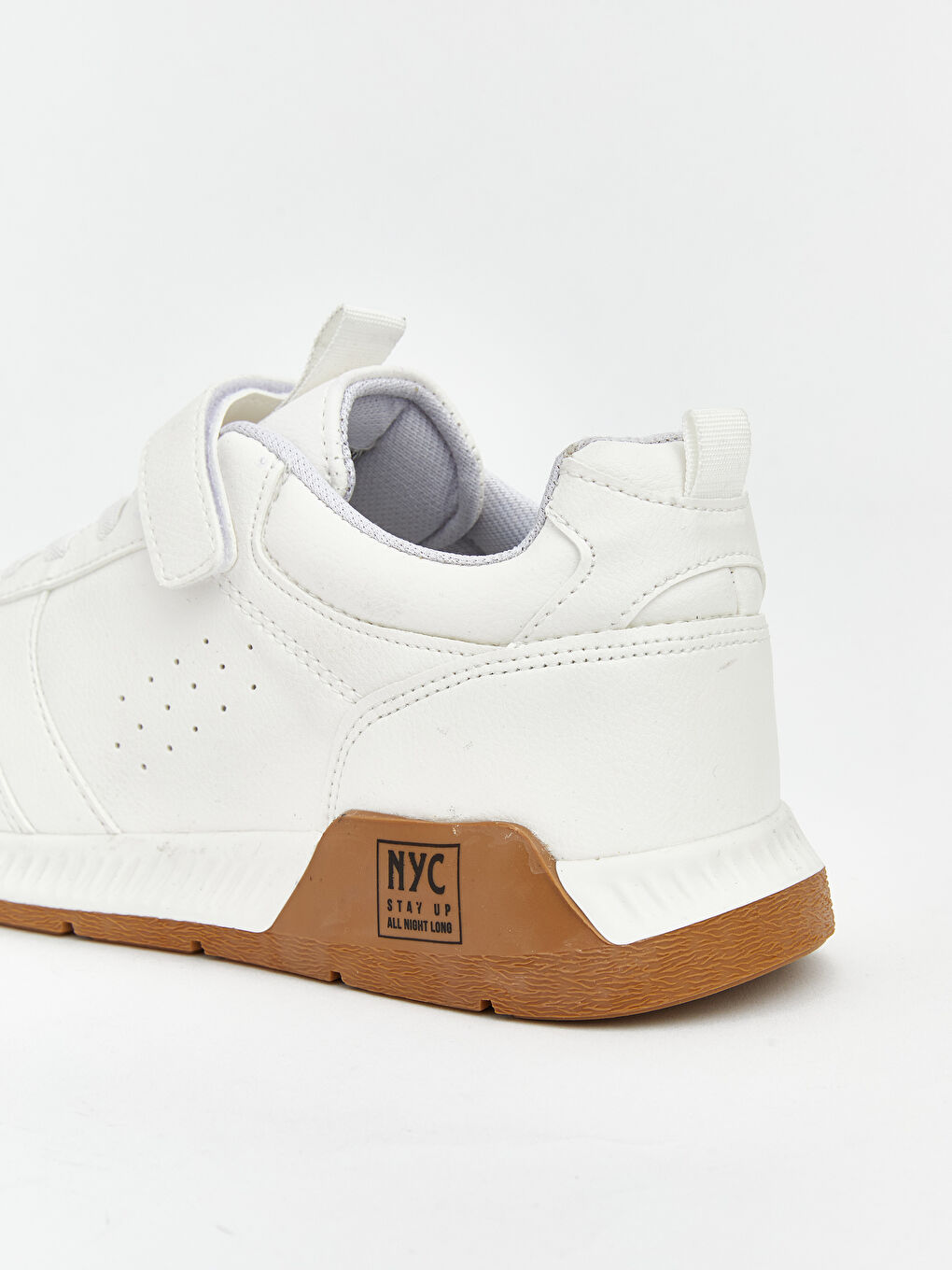 Beyaz Renk Bloklu Erkek Çocuk Spor Ayakkabı-4