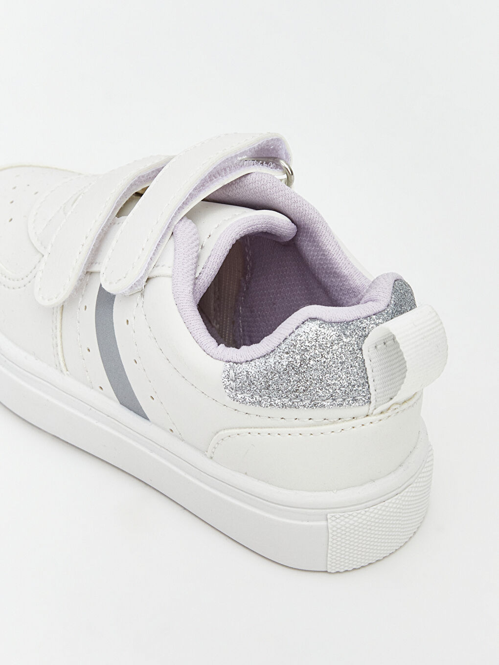 Beyaz Cırt Cırtlı Kız Bebek Spor Ayakkabı-4