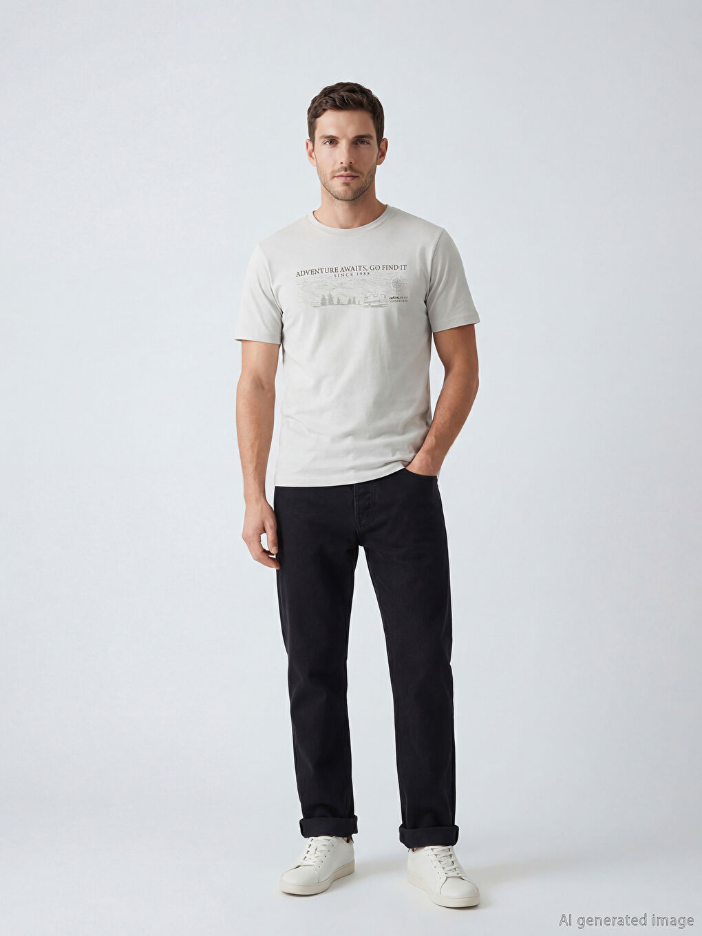 Man GREY T-Shirt-1
