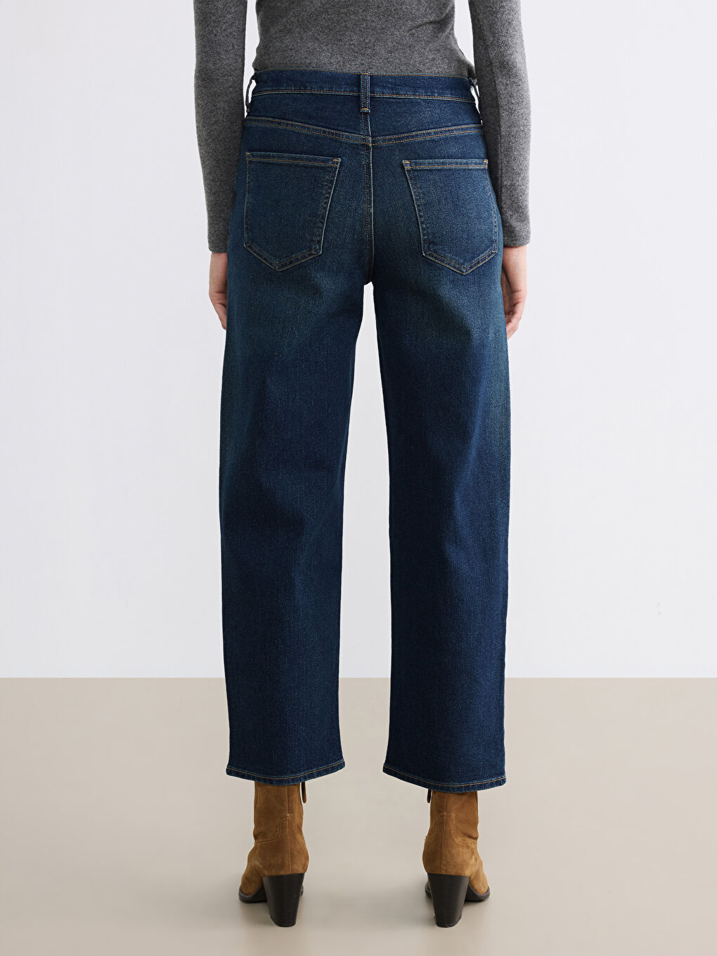 İndigo Boyfriend Kadın Jean Pantolon-3