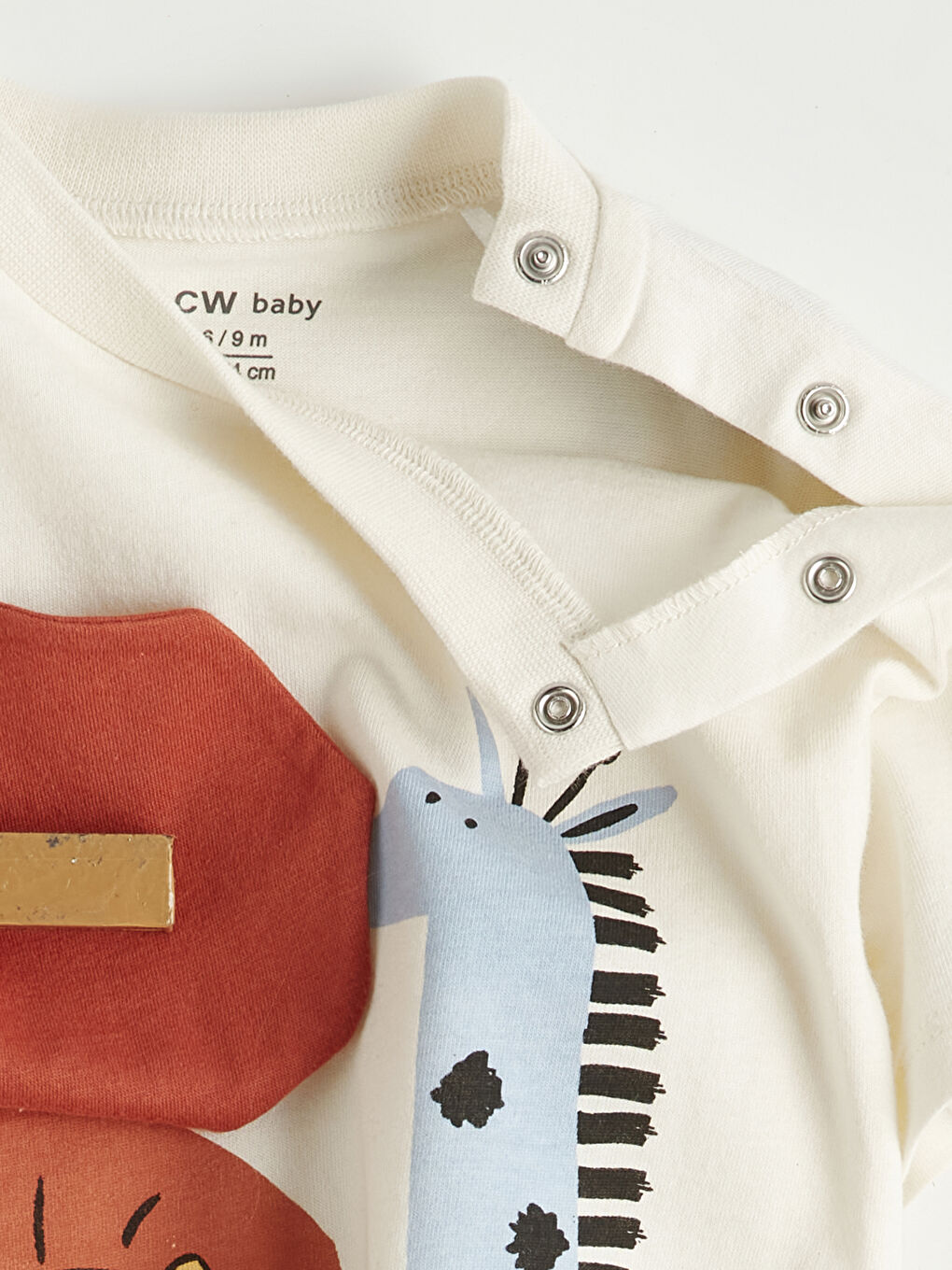 Crew Neck Animal Printed Baby Boys' Set-5