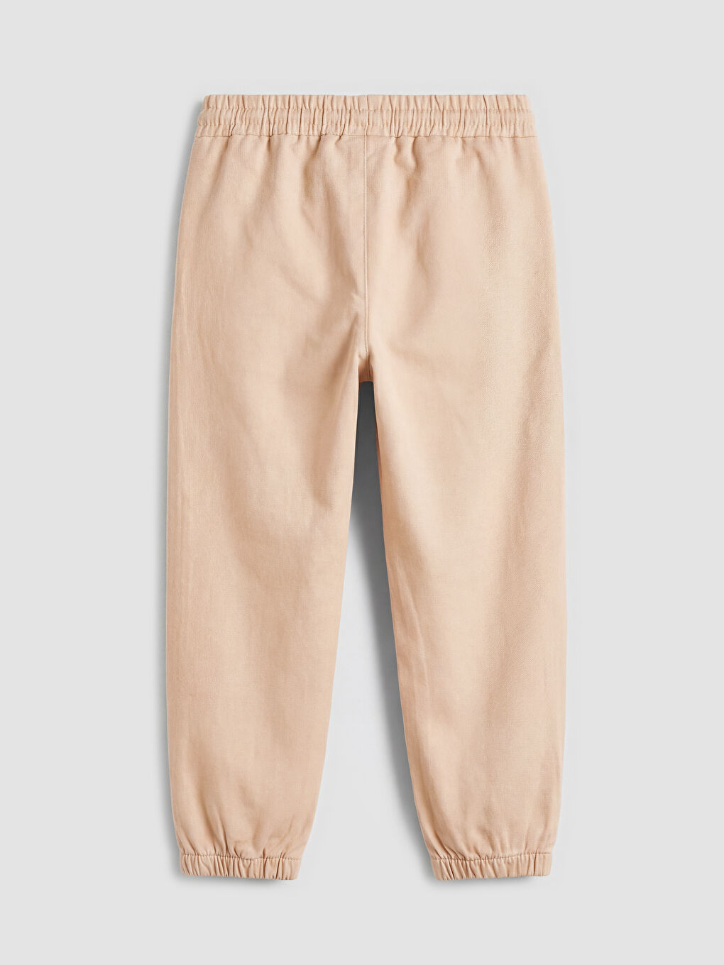Bej Erkek Bebek Gabardin Jogger Pantolon-1