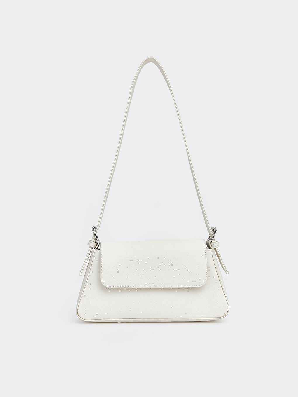 حقيبة كتف نساء بمظهر الجلد