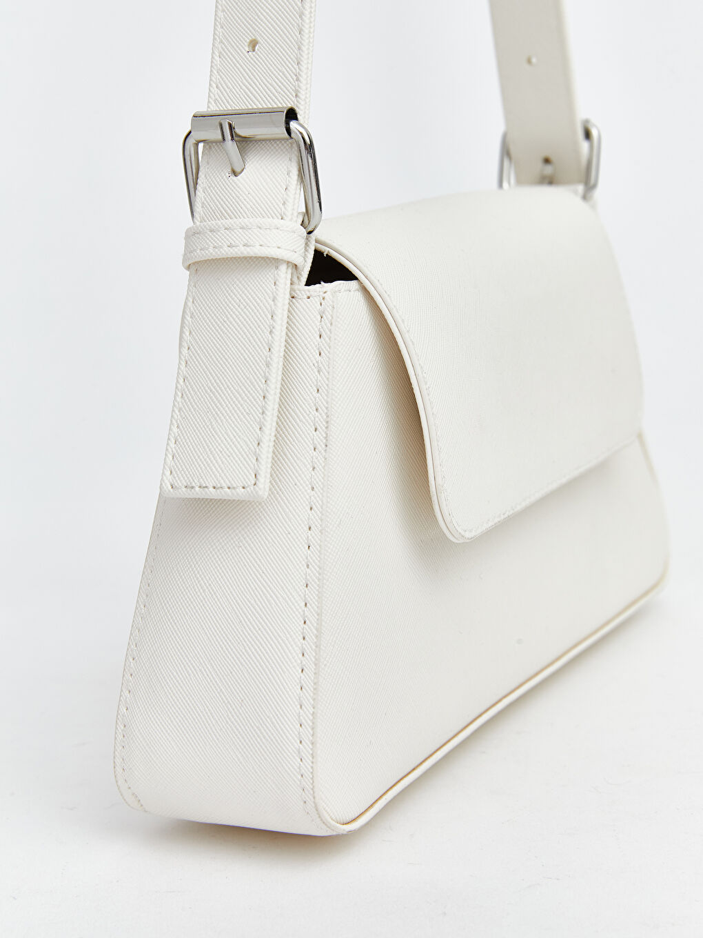 حقيبة كتف نساء بمظهر الجلد-2