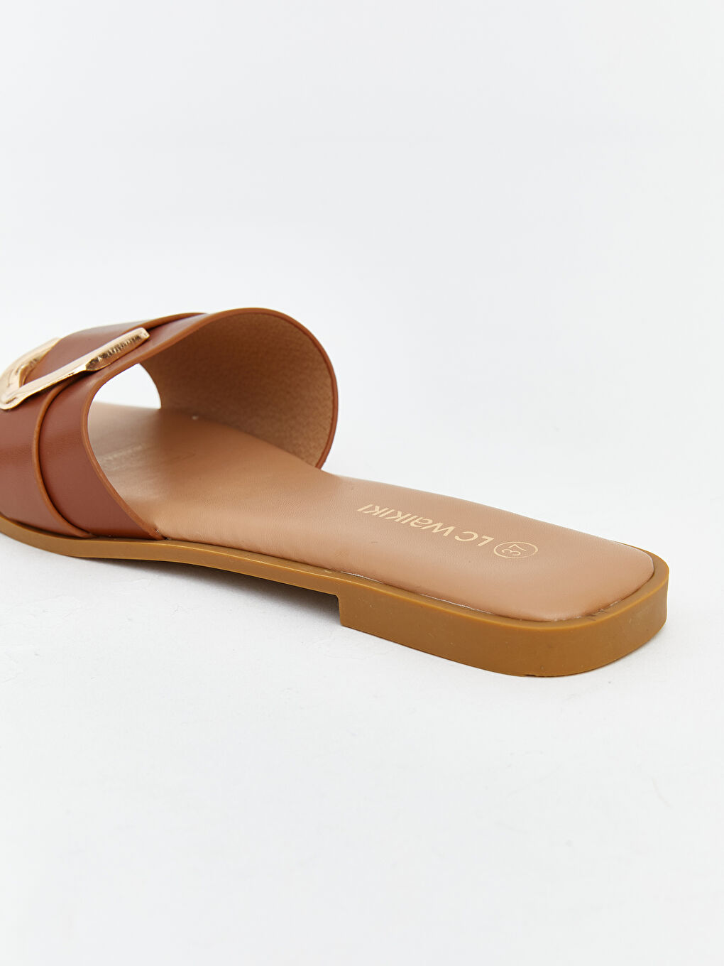 Leather-look Slides for Women-4