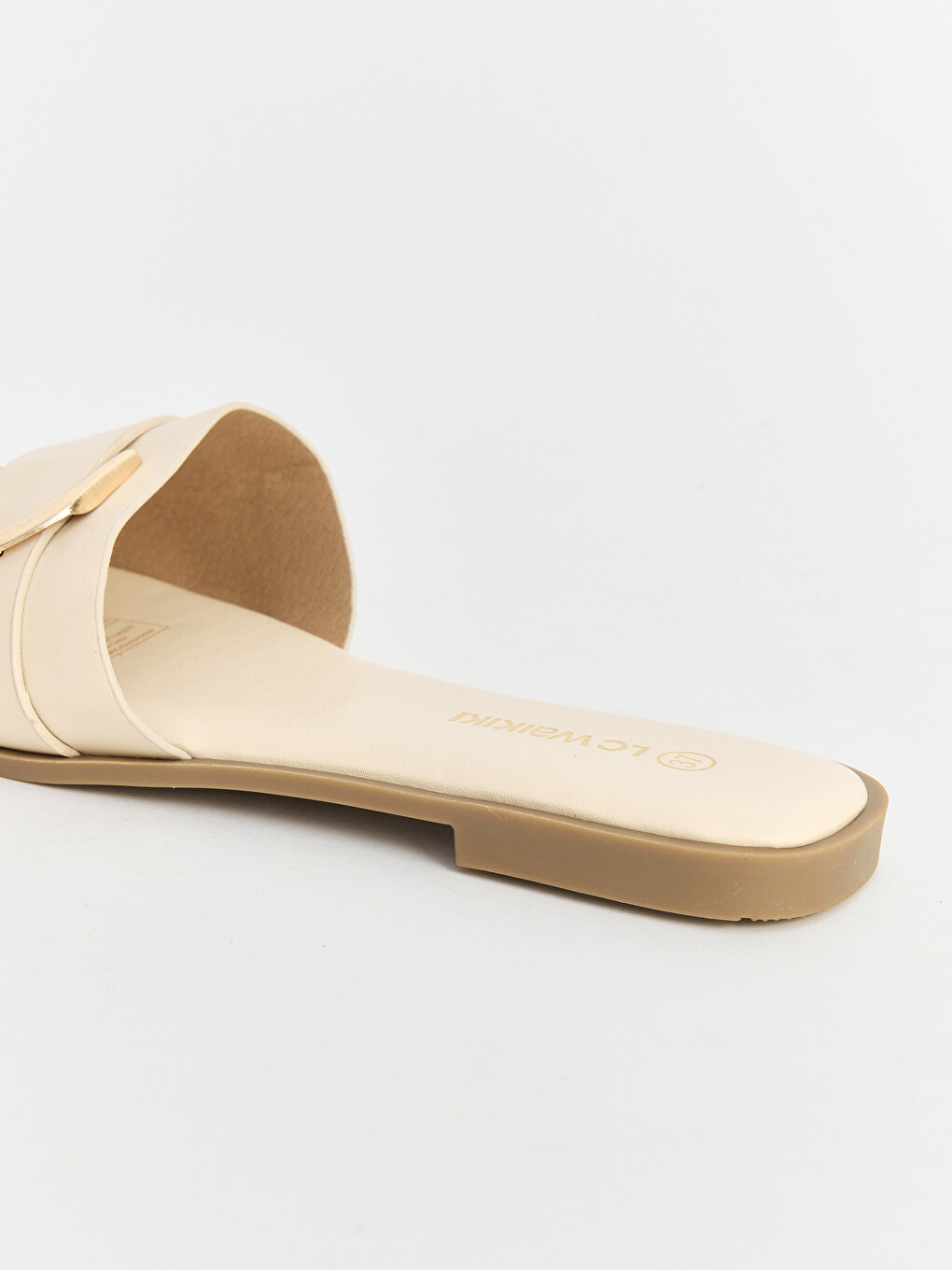 Kunstleder Damen Slipper-1
