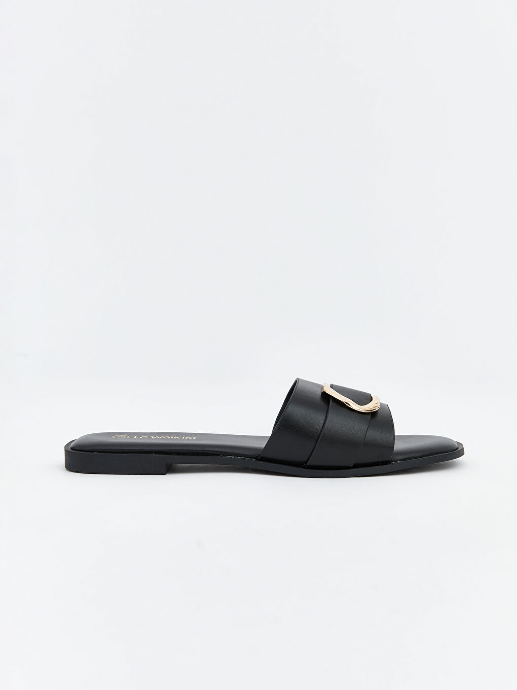 Leather-Look Slides for Women-1
