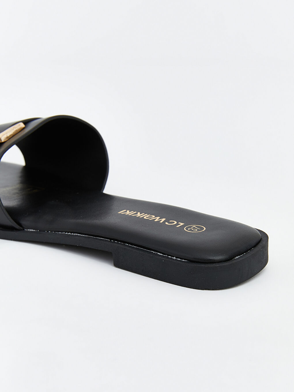 Leather-Look Slides for Women-4