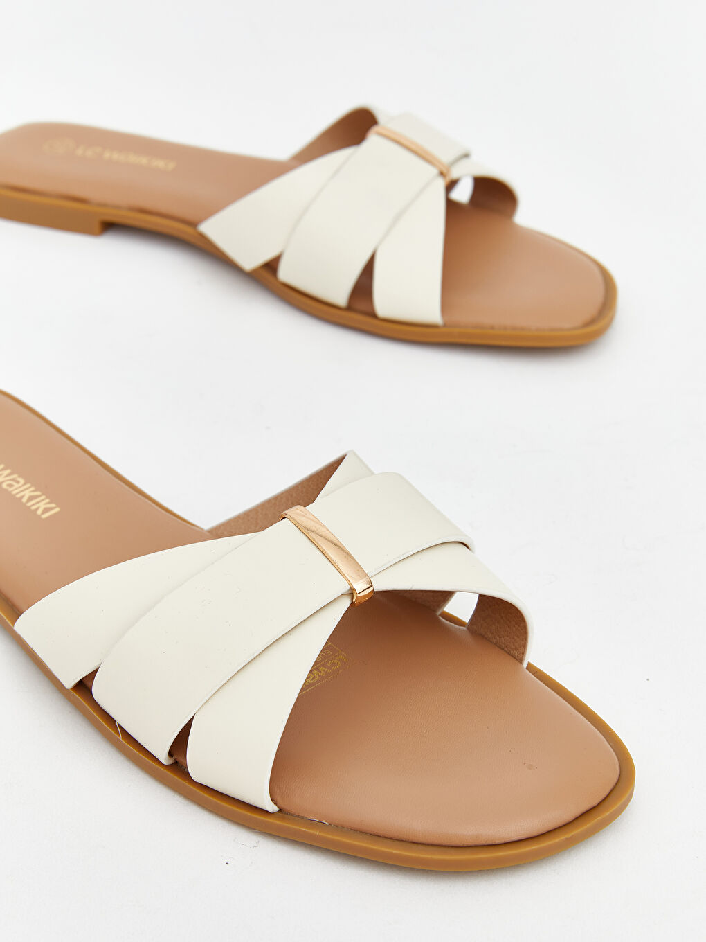 Criss Cross Band Women's Slippers-2