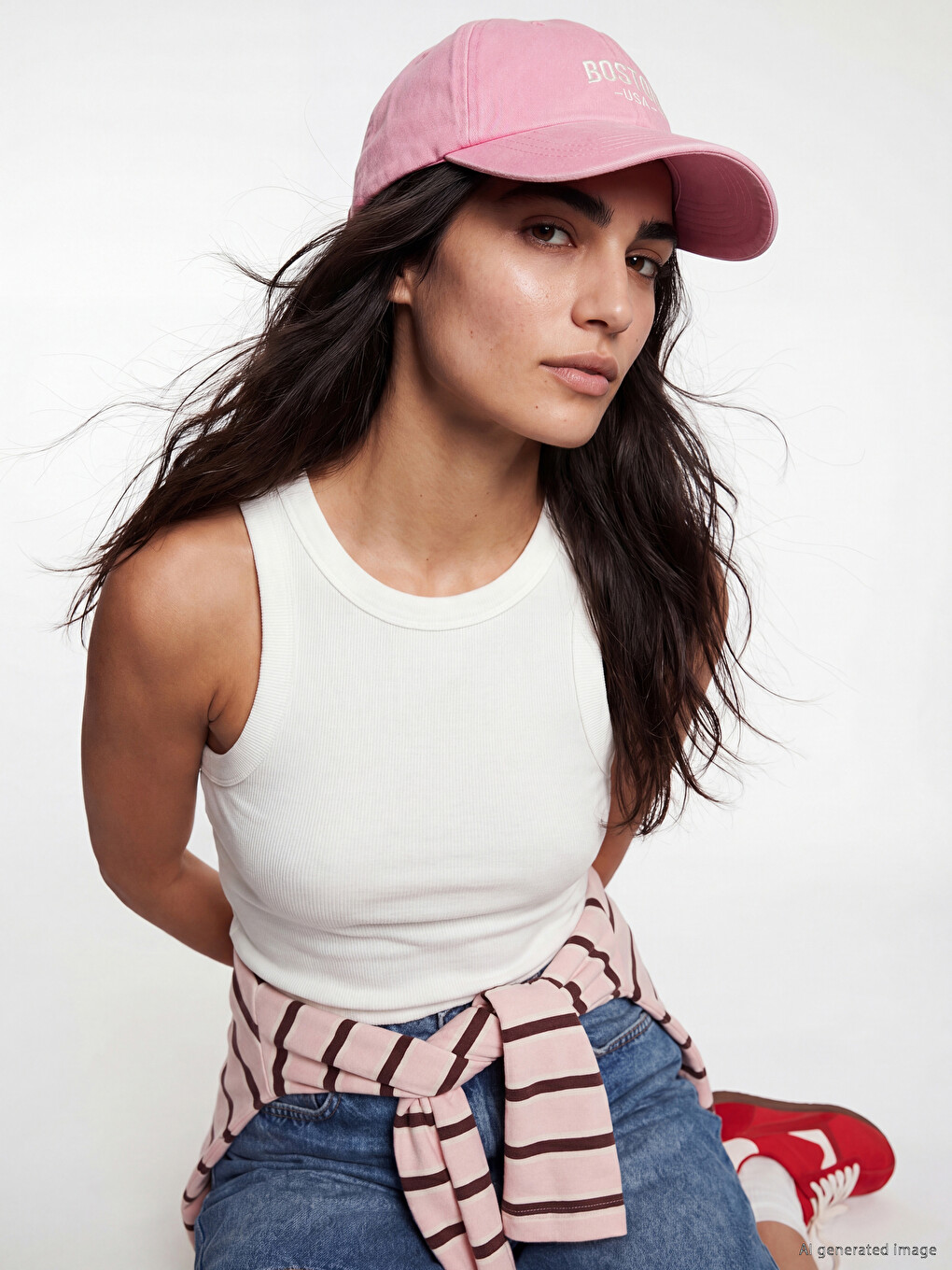 Text Embroidered Women's Baseball Cap-1