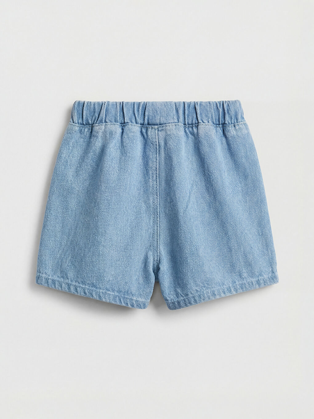 İndigo Kız Bebek Çiçek Nakışlı Jean Şort Etek-1