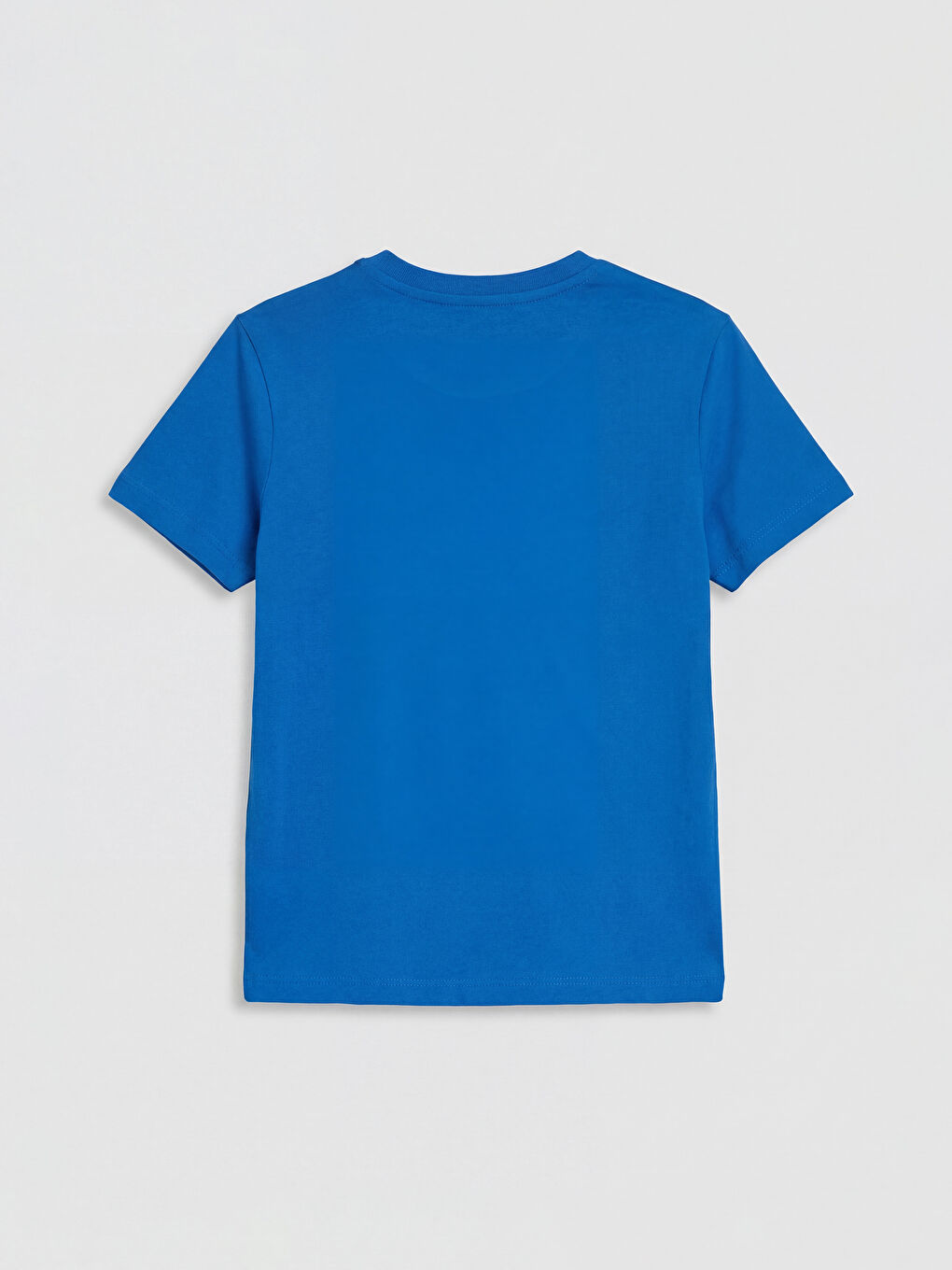 Mavi Bisiklet Yaka Baskılı Erkek Çocuk Tişört-1