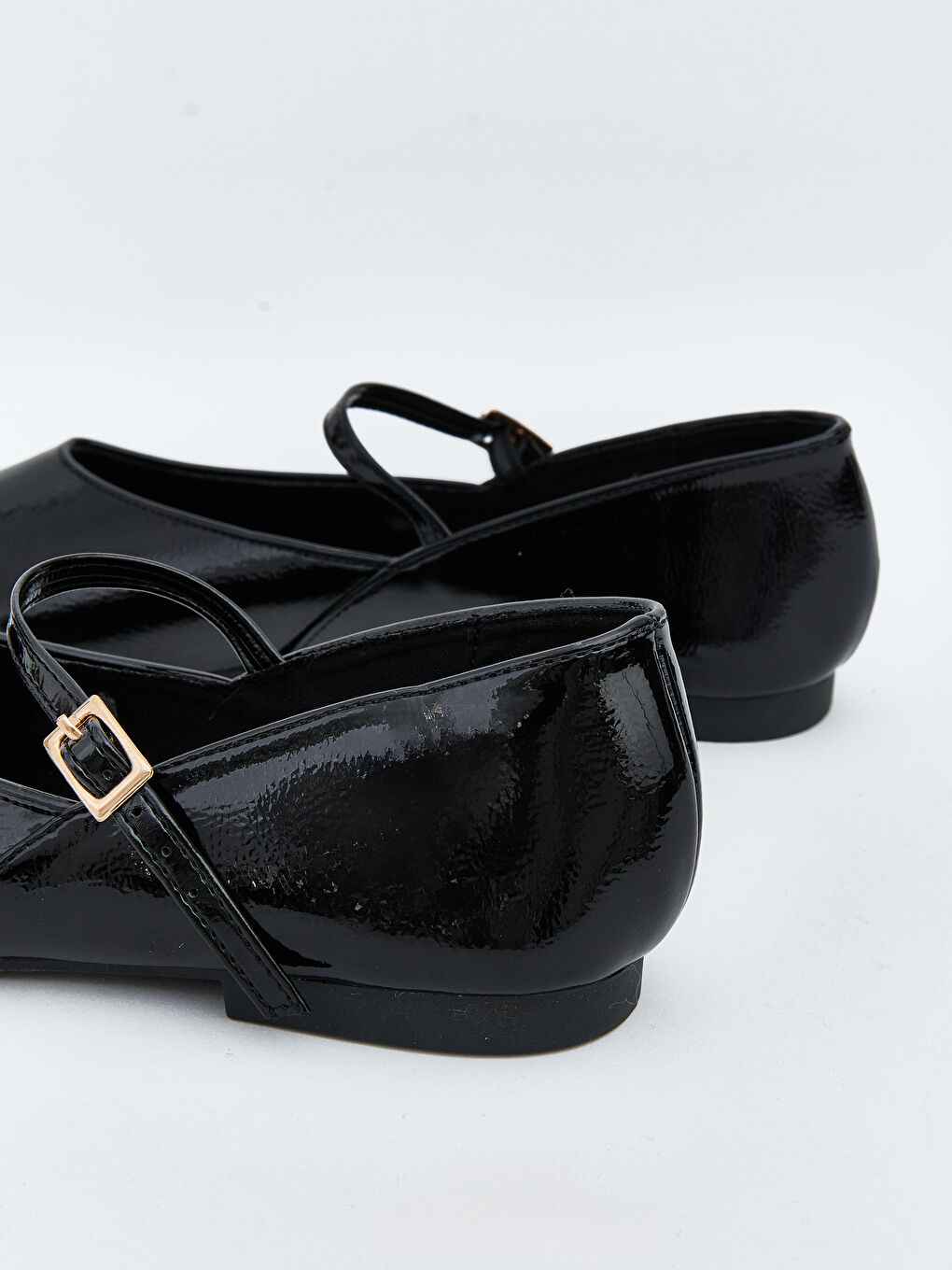 أحذية باليه مسطحة أسود امرأة-4