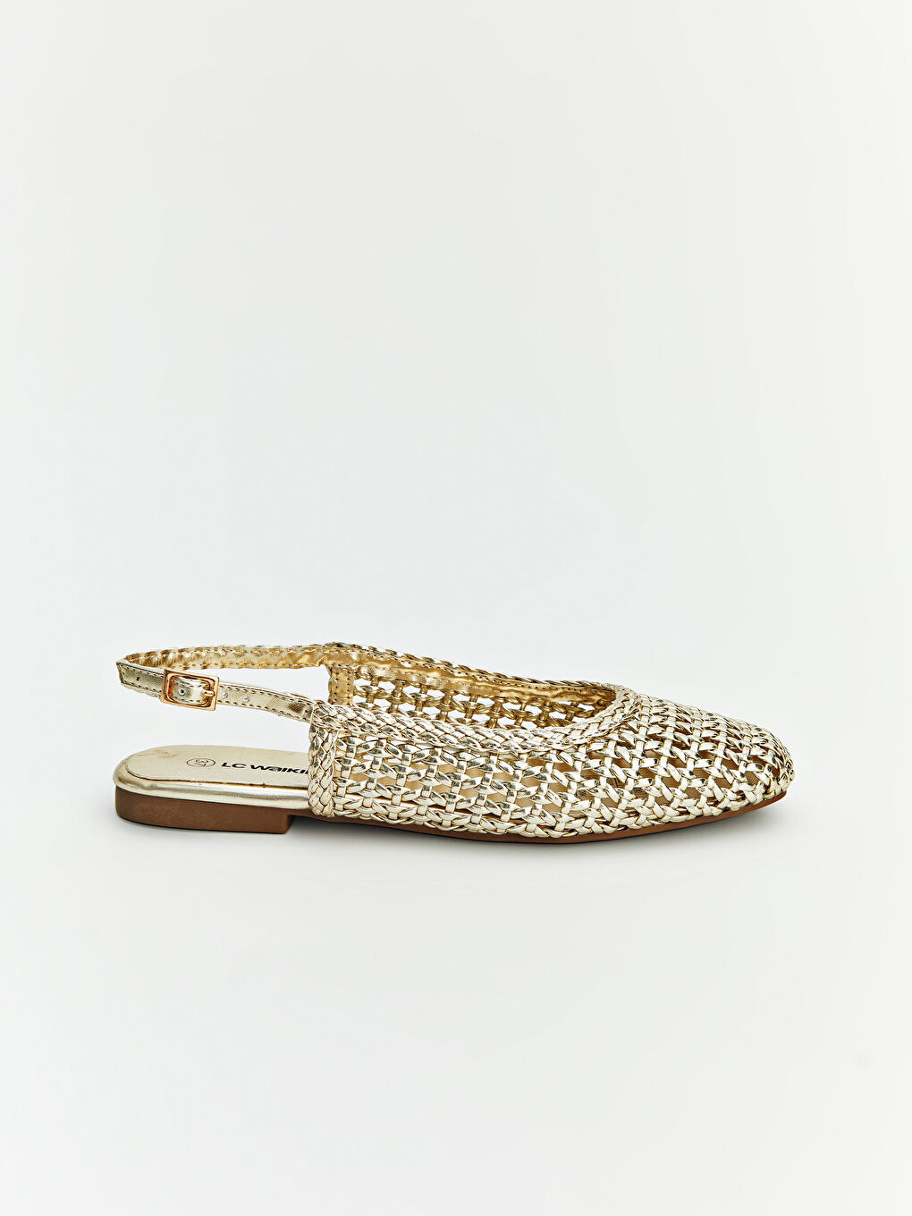 أحذية باليه مسطحة من جلد صناعي للسيدات-2