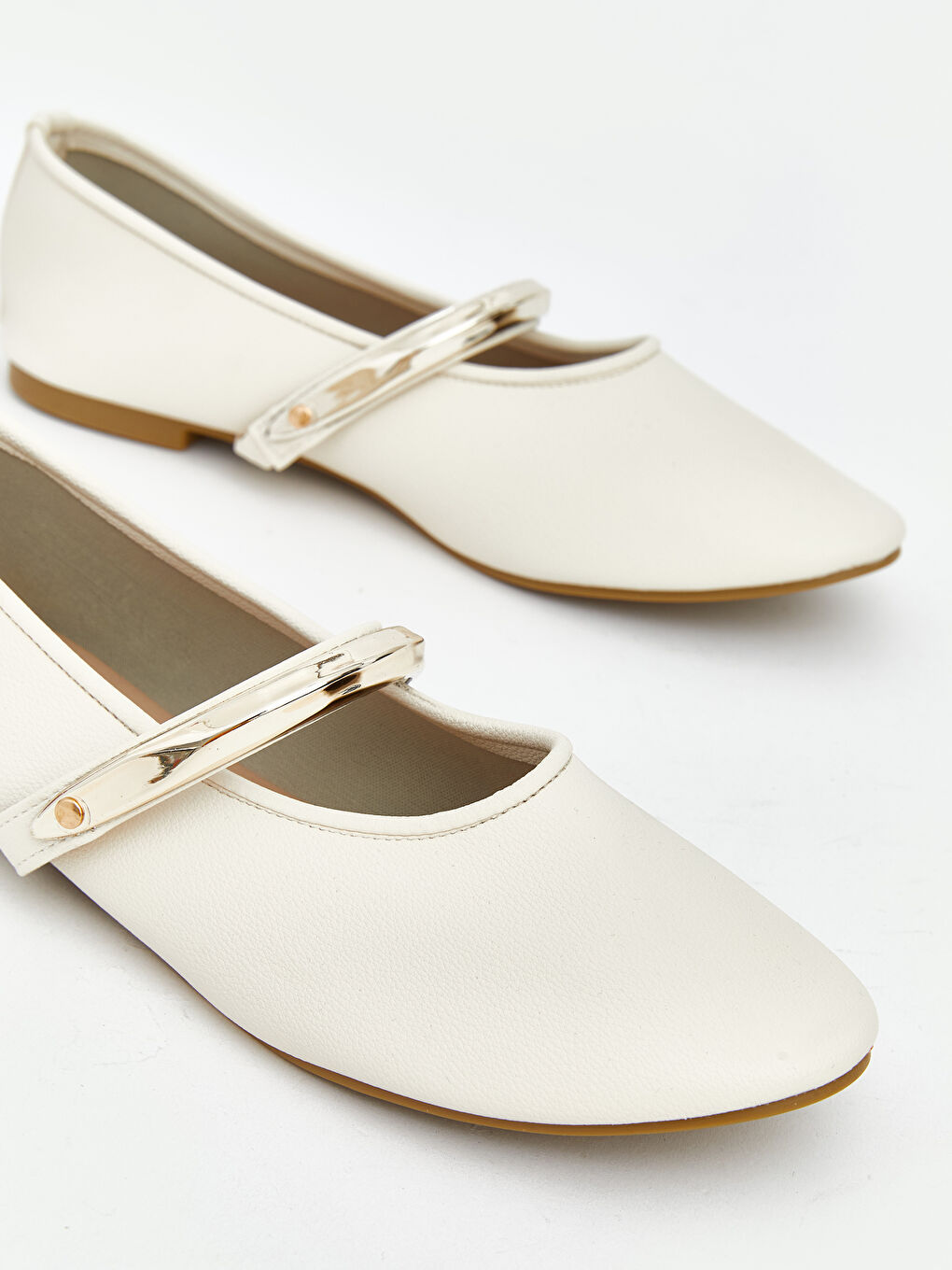 Faux Leather Women's Ballet Flats-2