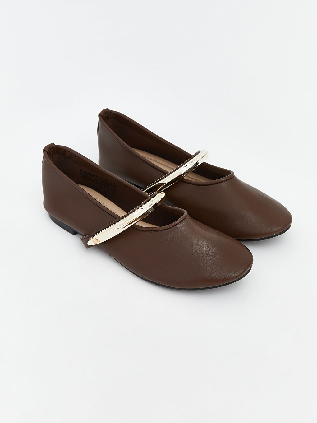 Faux Leather Women's Ballet Flats