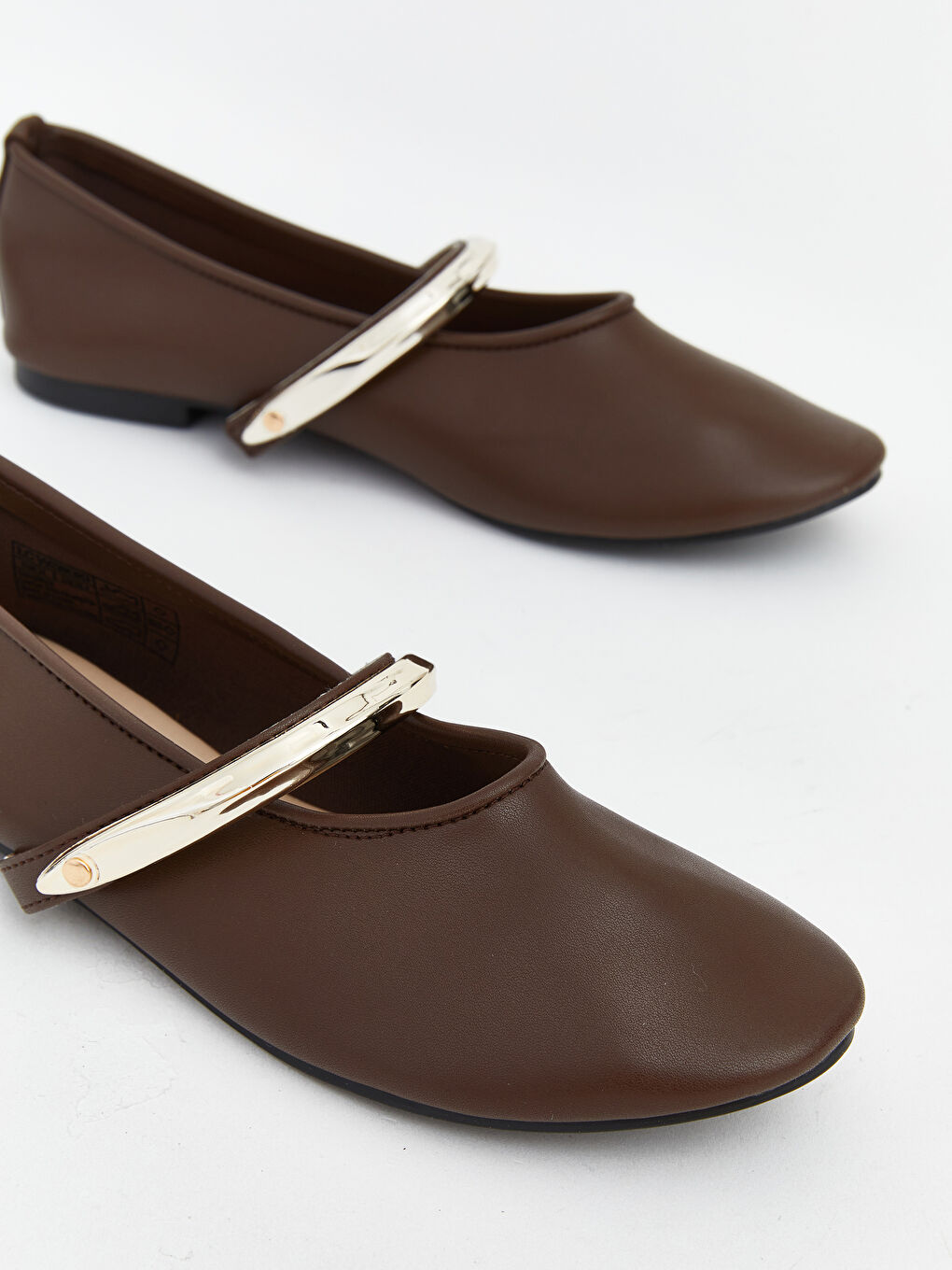 Faux Leather Women's Ballet Flats-2