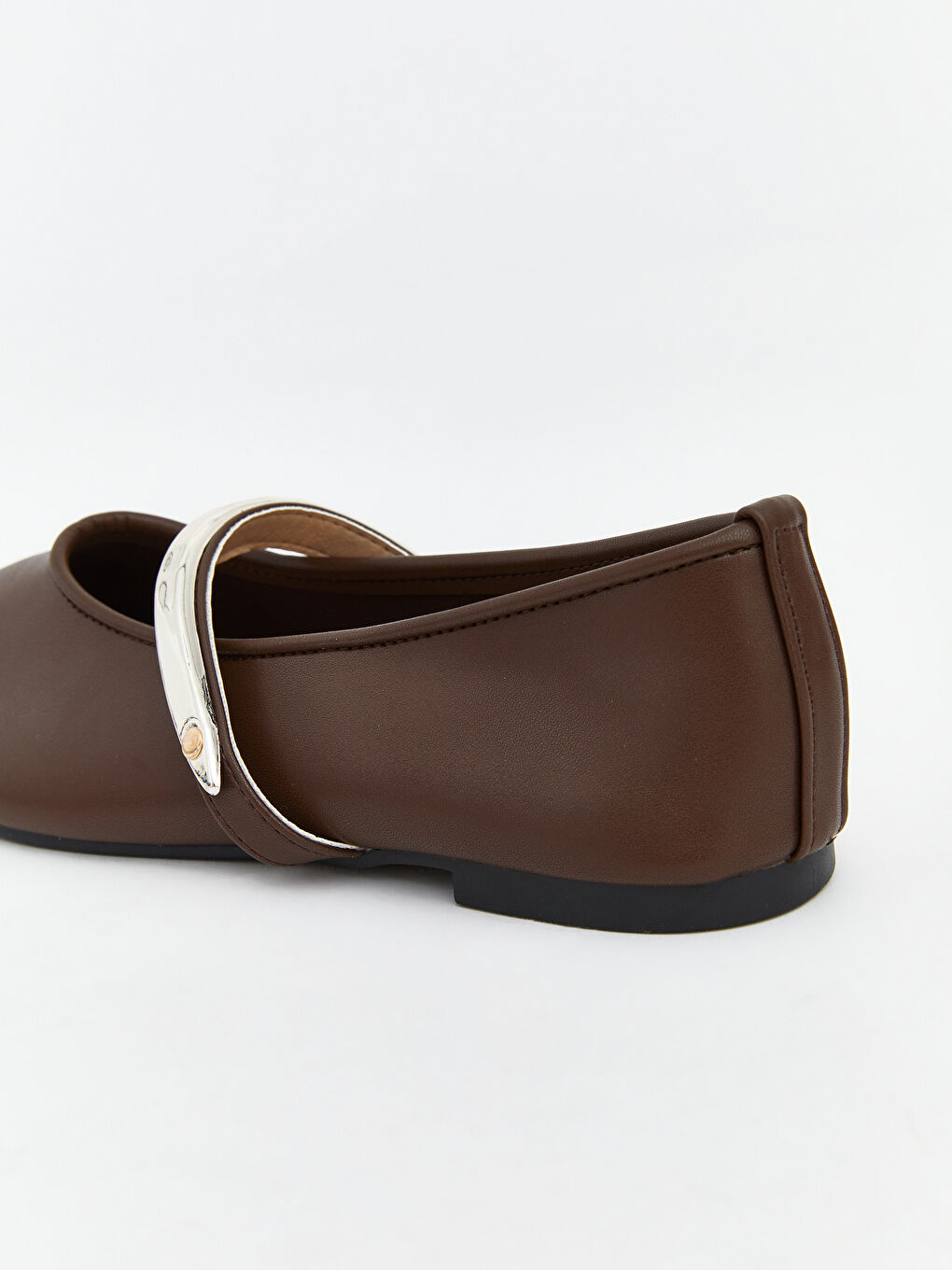 Faux Leather Women's Ballet Flats-4