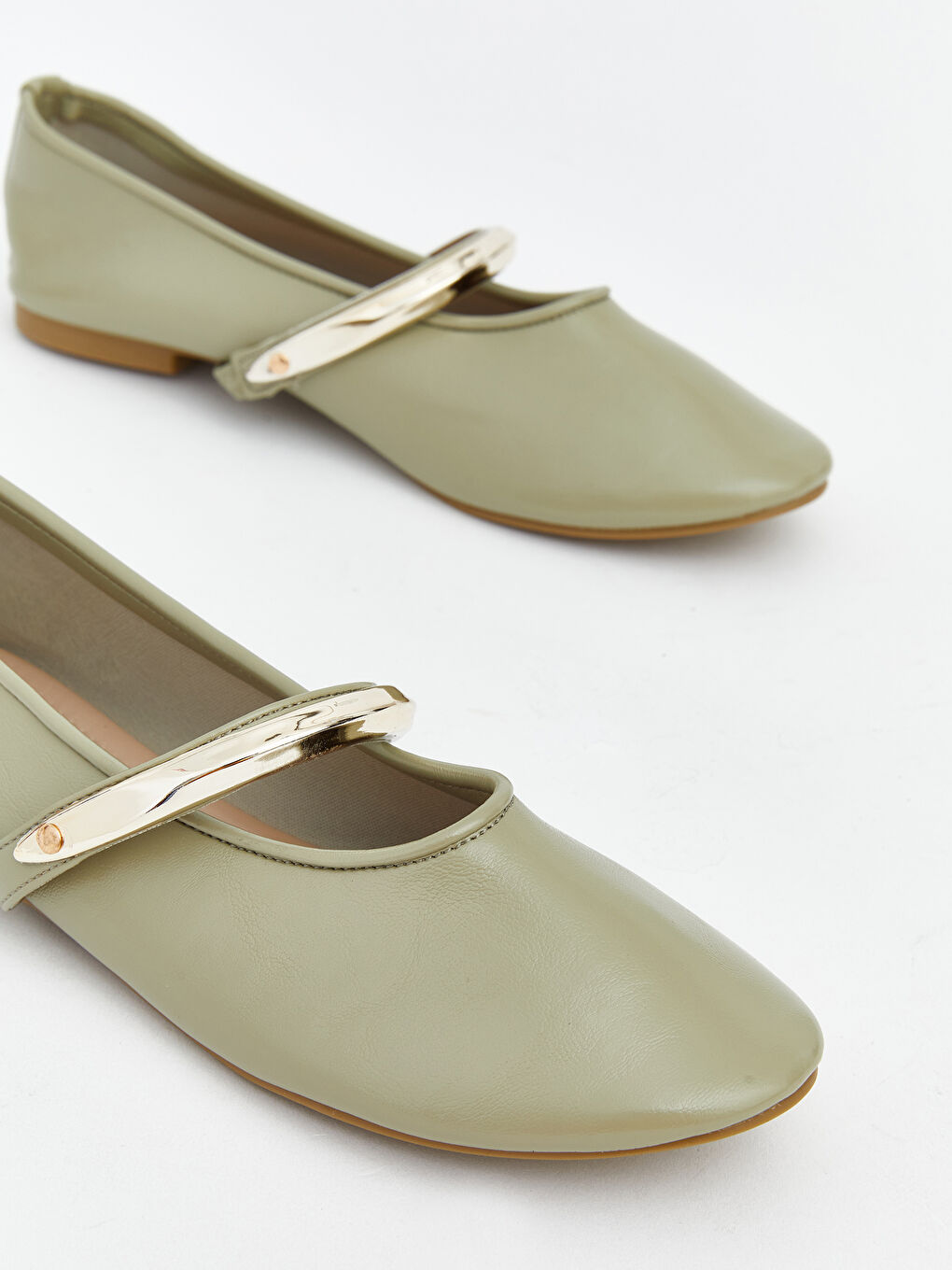 Faux Leather Women's Ballet Flats-2