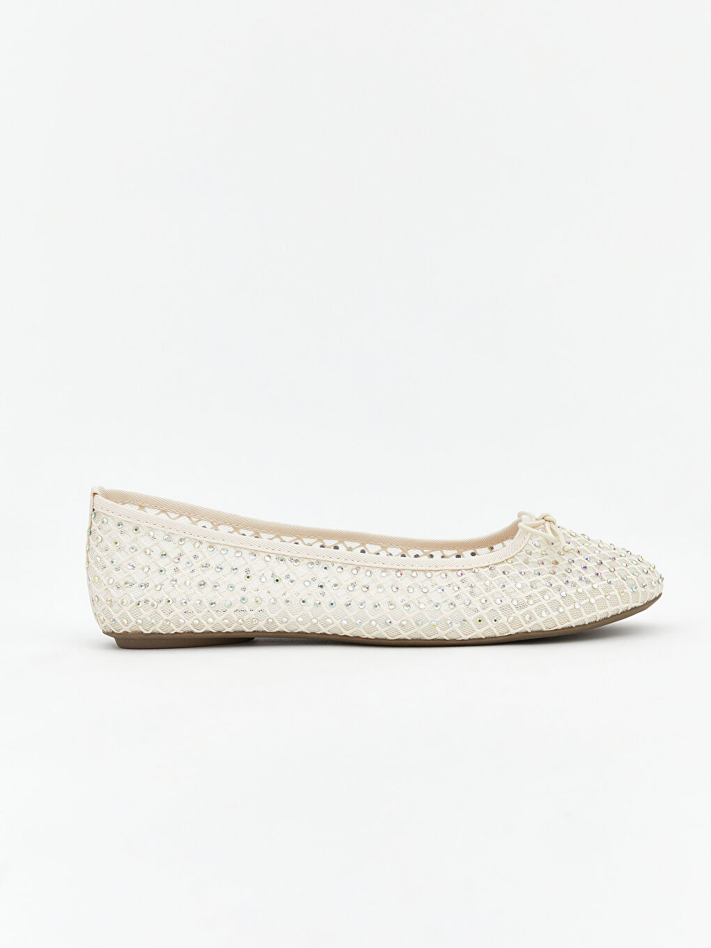 Bow Print Women's Ballet Flats-1