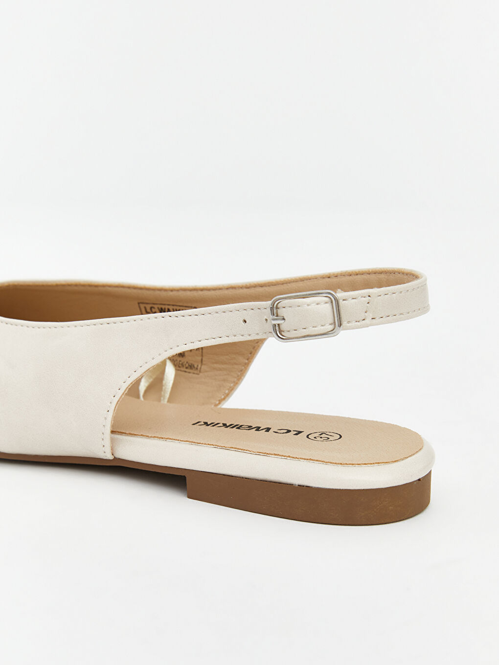 Leather-look Women's Ballet Flats-4