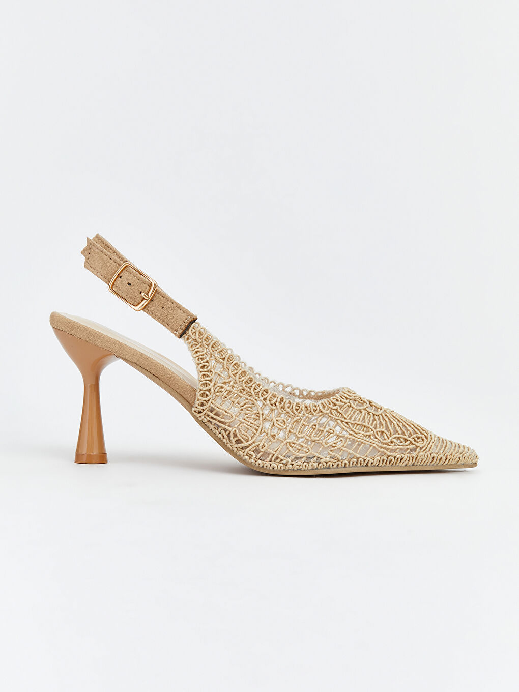 أحذية بكعب عالٍ مزينة بأحجار الراين بمقدمة مدببة للسيدات-1