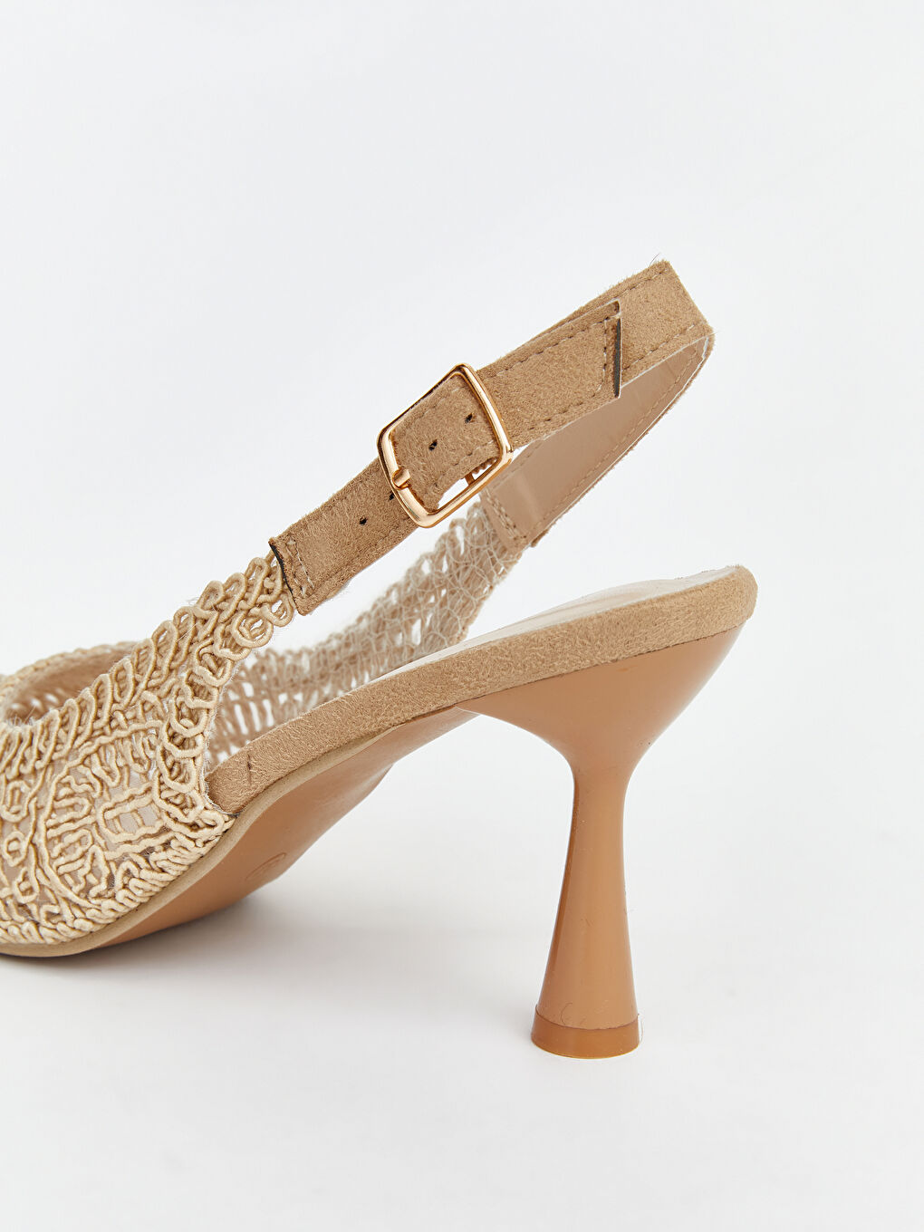 أحذية بكعب عالٍ مزينة بأحجار الراين بمقدمة مدببة للسيدات-4
