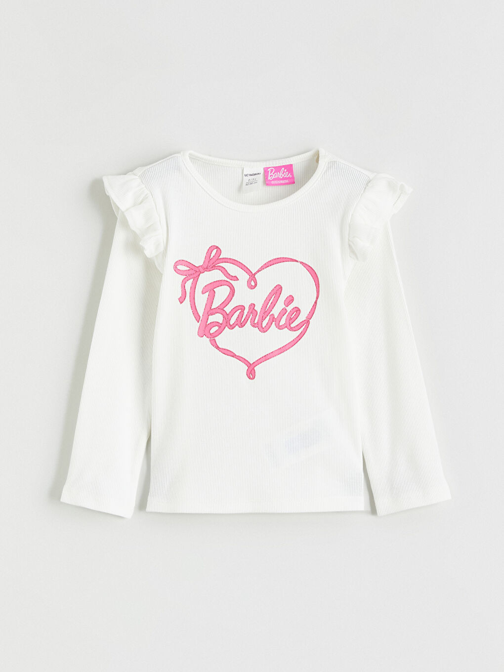 Barbie Print T-Shirt and Leggings Set for Girls-1