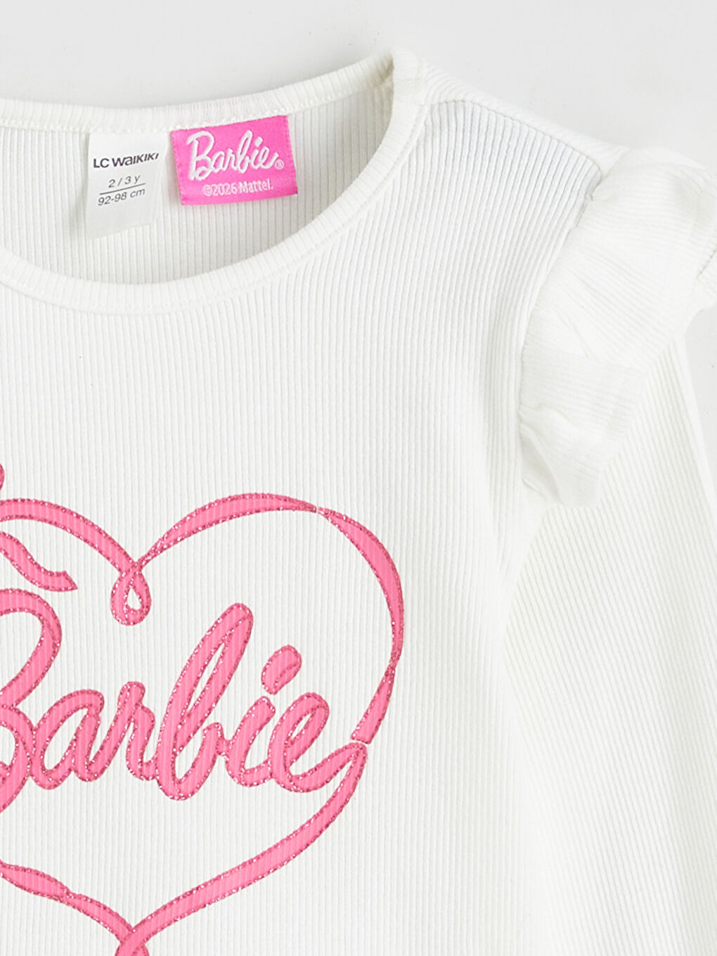 Barbie Print T-Shirt and Leggings Set for Girls-2