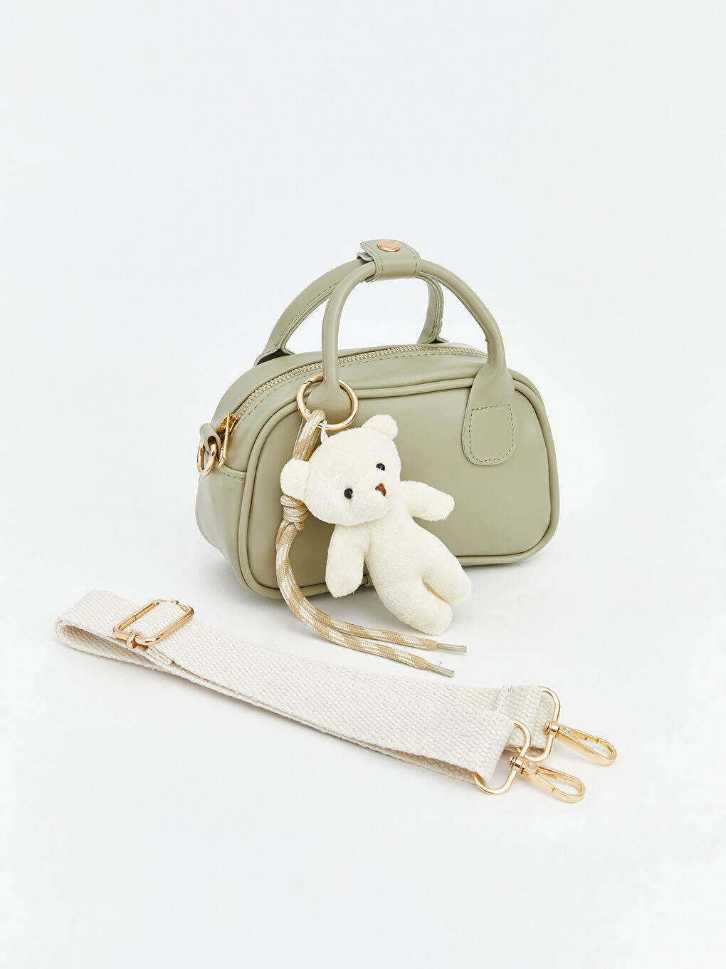 Yeşil Çıkarılabilİr Askılı Kız Çocuk Omuz Çantası-1