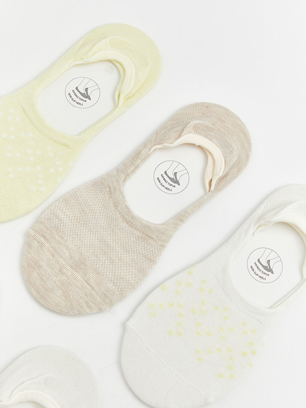 Patterned Women's Invisible Socks 5-Pack-1