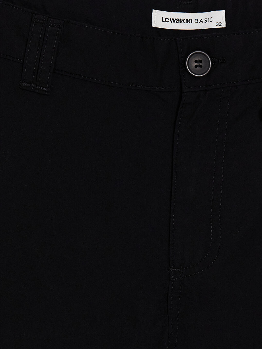 Siyah Regular Fit Erkek Kargo Şort-2