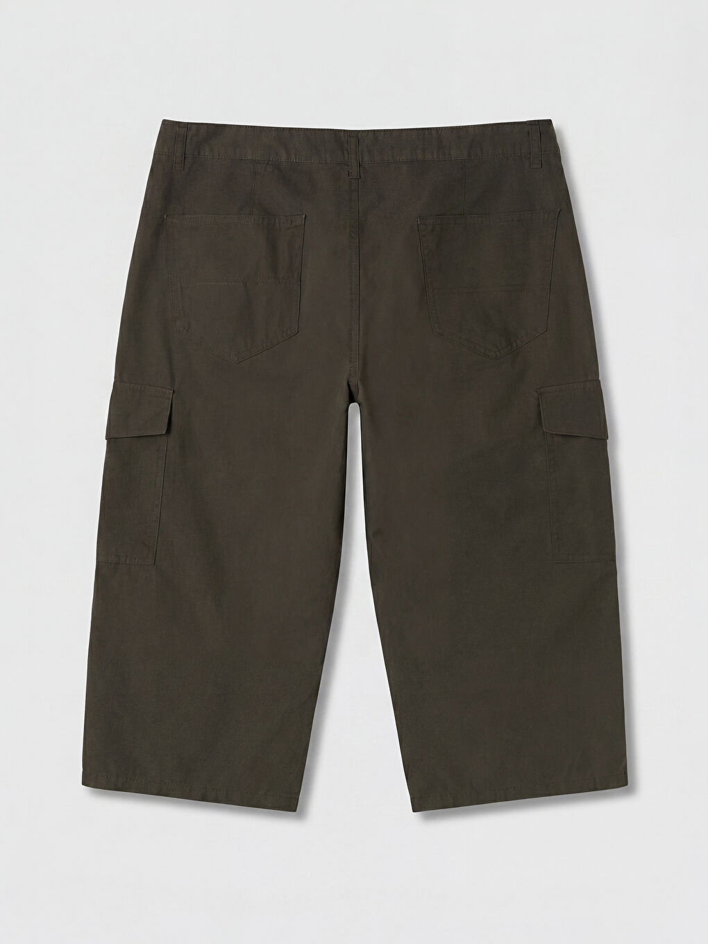 Haki Regular Fit Erkek Kargo Şort-1